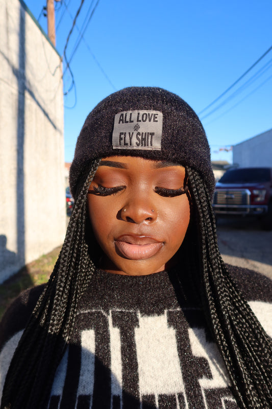 “All Love Fly Sh*t” Mohair Beanie